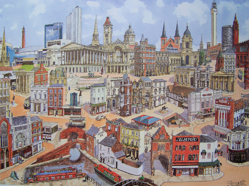 Prints of Birmingham - Birmingham Cityscapes